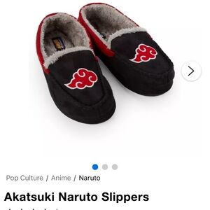Spencer's Red and Black Naruto Slippers